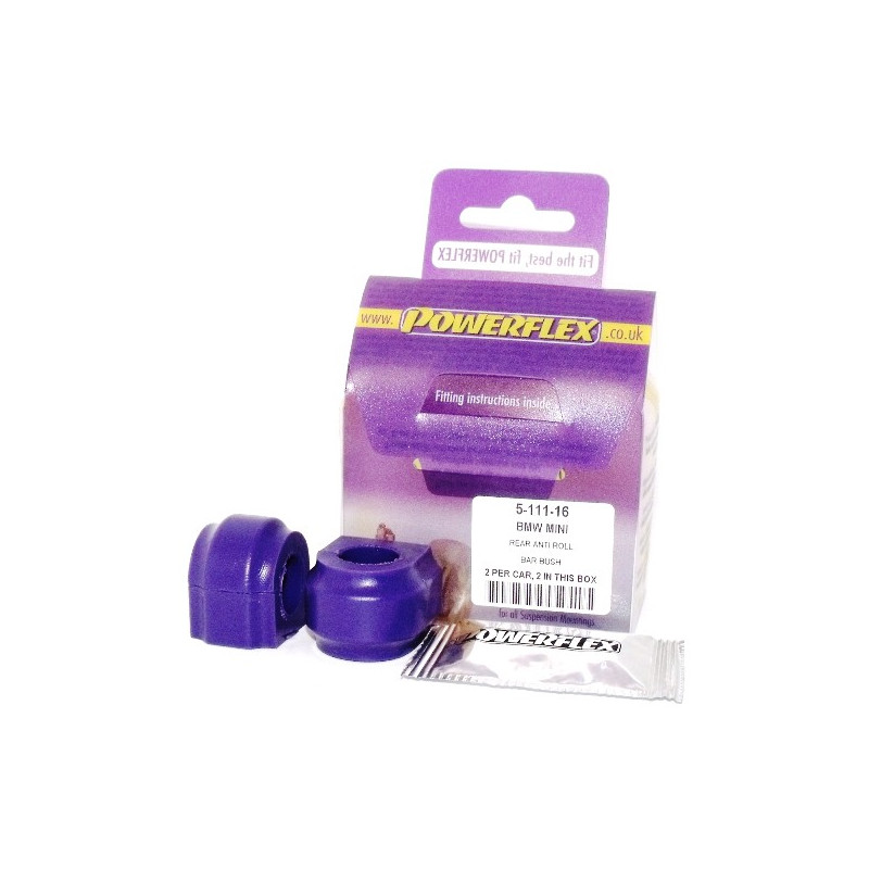 Powerflex Bushings Anti-Roll Bar 16mm Mini 2 R55/56/57 (2 Pieces) - PF-R511116-2 - PFR5-111-16 - 3661768468159