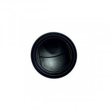 Bouche d'aération 2 volets 63mm noir