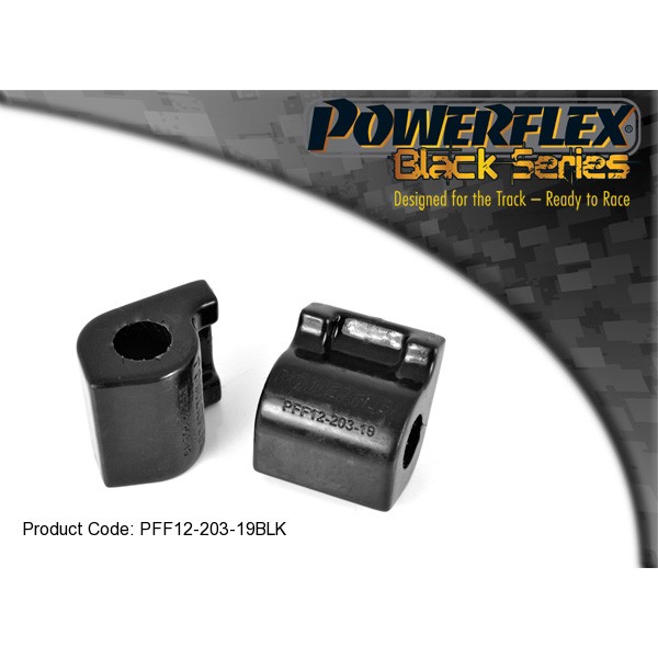 Silent bloc Powerflex Black Anti-Rollio Anteriore 19mm Citroën C2 (2 Pezzi) - PF-F1220319-2N - PFF12-203-19BLK - 5055676528896