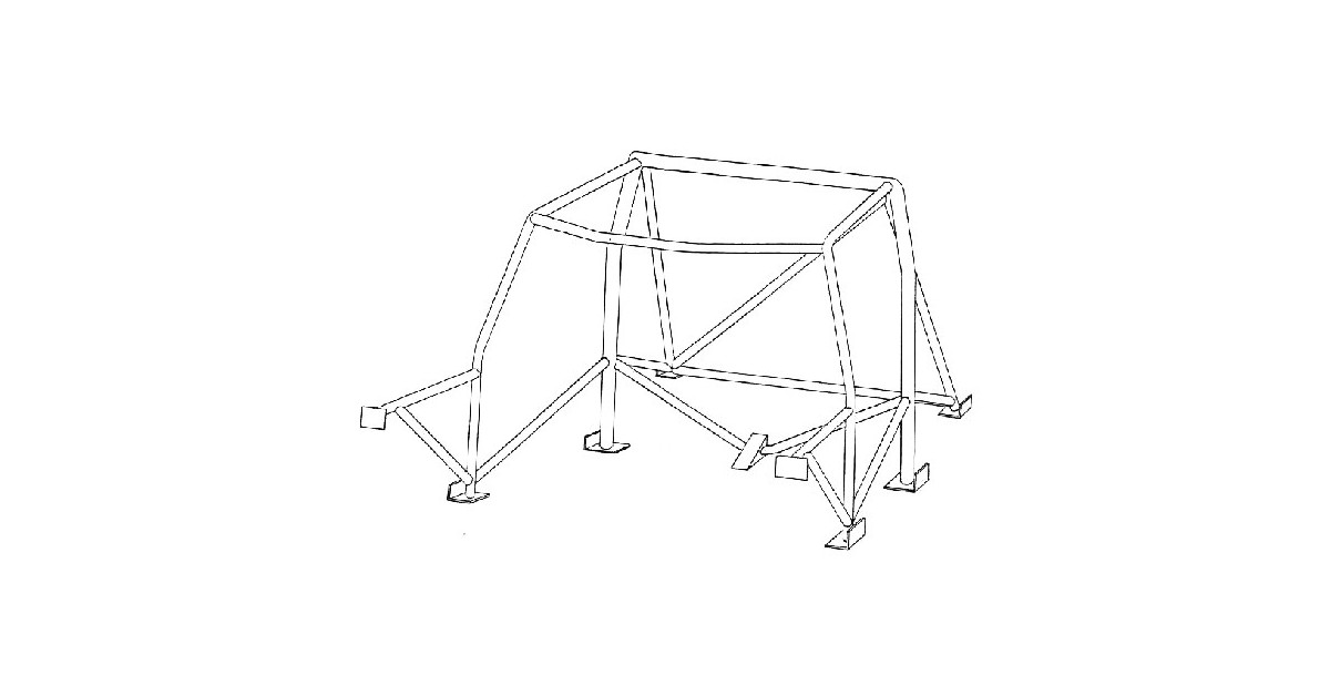 Sparco Roll Cage Renault Clio 1.8 16V/2.0 16V 1991 to 1998