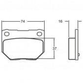 Plaquettes de Frein PFC Arrière 16mm - Subaru Impreza - Nissan 300ZX - Skyline2000/2500
