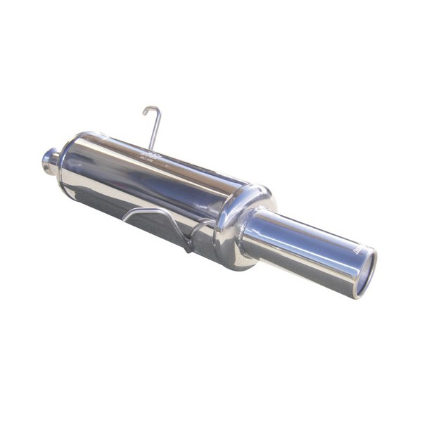 Terminal Echappement Inox Inoxcar Peugeot 206 2.0 16V Après 1999 1x80mm - IC-PE2060780 - PE206.07.80 - 3661768206546