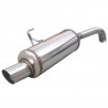 Terminal Echappement Inox Inoxcar Renault Clio RS Phase 2 Après 2002 1x90mm Rally