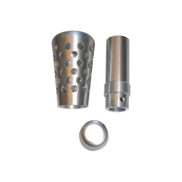 Silver Alu F2000 Gear Knob 90mm - Z-POM-F2000-A - 3661768336632