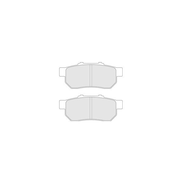 Bremsbeläge Carbon Lorraine RC5 + Hinten Honda Civic - CL-4076-RC5+ - 4076 RC5 - 3661768476574