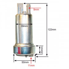Kit Pompa Immersa WALBRO Mini 3b: 390L/ora Massima 5b: 510L/ora