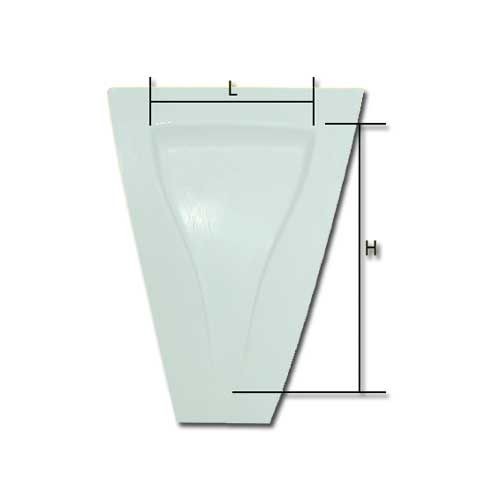 Lufteinlass Haube NACA-Faser 25X16cm - MXR-G43 - SMC-NACA/F-U Â  Â  - 3661768291399