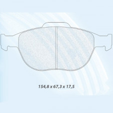 Bremsbeläge CL Brakes RC8 vor Ford Fiesta ST 150