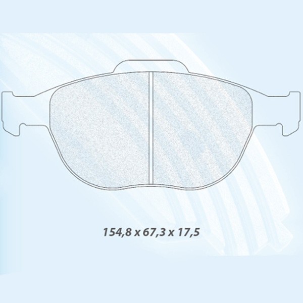 Plaquettes de Frein Carbone Lorraine RC8 Avant Ford Fiesta st 150 - CL-4121-RC8 - 4121 RC8 - 3661768446409