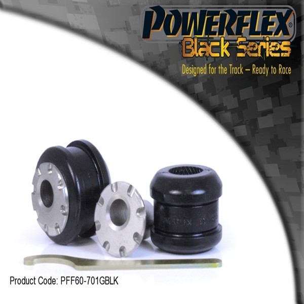 Powerflex Bushing Black Front Arm Front Bush Camber Adjustable Renault Mégane 3RS After 2008 (2 Pieces) - PF-F60701G-2N - PFF60-701GBLK - 5055676532725