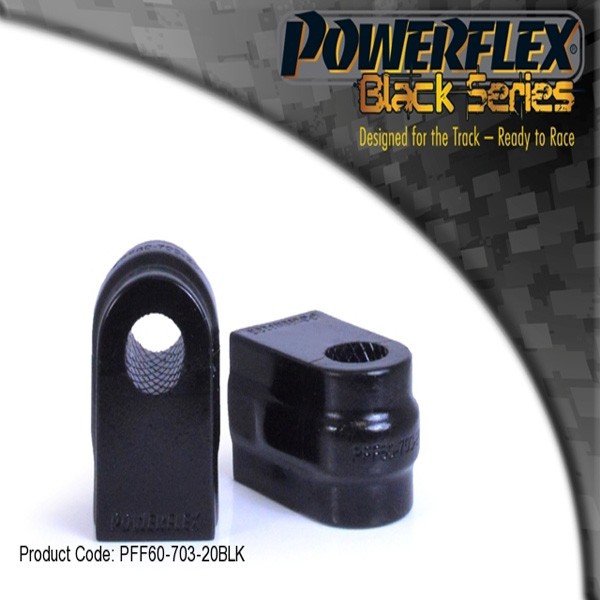 Silent Bloc Powerflex Black Anti-Roulis 22mm Renault Mégane 3 RS Après 2008 (2 Pièces) - PF-F6070322-2N - PFF60-703-22BLK - 5055676532787