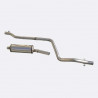 Ligne Groupe N inox Inoxcar 45mm Volkswagen Golf 1 GTi1.6/1.8 Avant 1984
