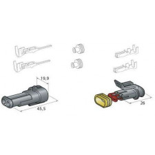 Connettori stagni 2 poli tipo Superseal