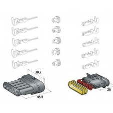 Wasserdichte 5-Wege-Steckverbinder Typ Superseal
