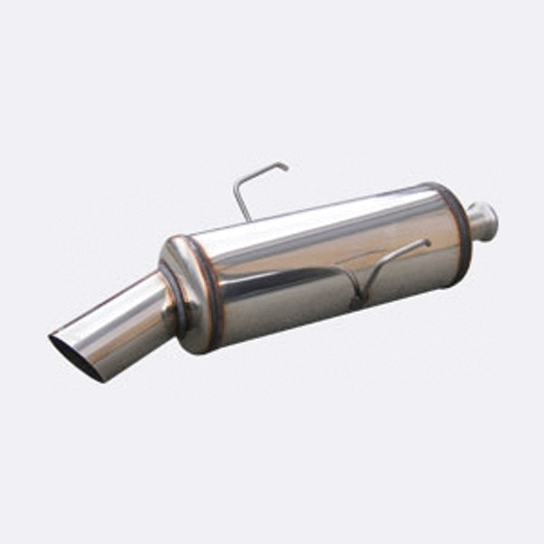 Inoxcar Stainless Steel Rear Exhaust / Muffler Citroën Saxo 1.6 8v After 1999 1x90mm Rally - IC-CISAX0490RA - CISAX.04.90RA - 3661768205143