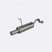 Terminal Echappement Inox Inoxcar Fiat Punto 1.2 16V 80ch 1999 à 2003 1x80mm