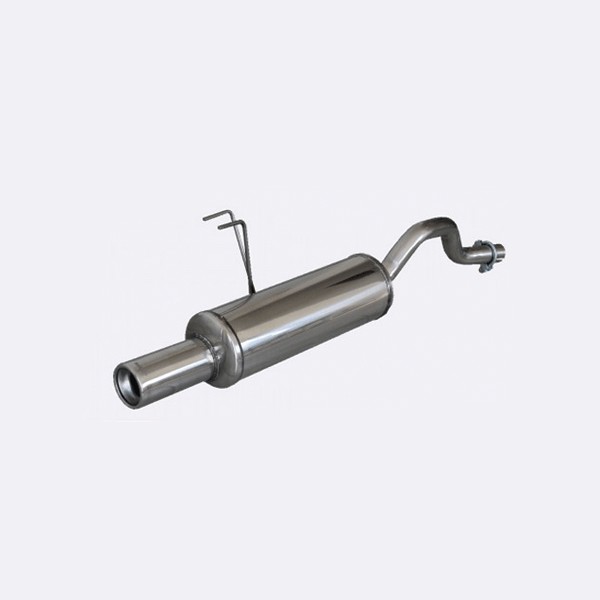 Terminal Echappement Inox Inoxcar Fiat Punto 1.2 16V 80ch 1999 à 2003 1x80mm - IC-FIPN0880 - FIPN.08.80 - 3661768472866