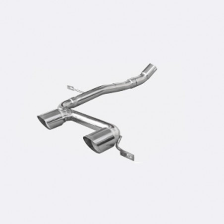 Endstücke / Schalldämpfer Inoxcar Inox Renault Megane II 2.0 RS T Ausfahrt 2x80mm leer