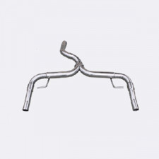 Scarico / Silenziatore Inoxcar Inox Renault Clio 3 RS Dopo 2006 senza Silenziatore Uscita 1x80mm