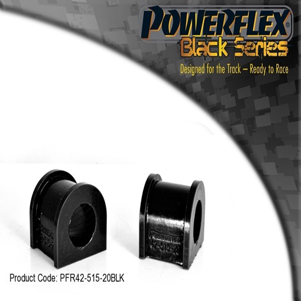 Powerflex Bushing Black Rear Anti-Roll Bar Land Rover MG ZS 20mm (2 Pieces) - PF-R42-515-20-2 - PFR42-515-20 - 5055676528032
