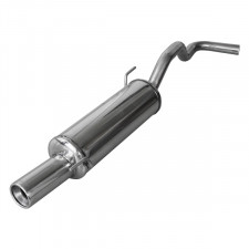 Inoxcar Stainless Rear Exhaust Volkswagen Polo 6N 1.4 16v 1994-2001 1x80mm
