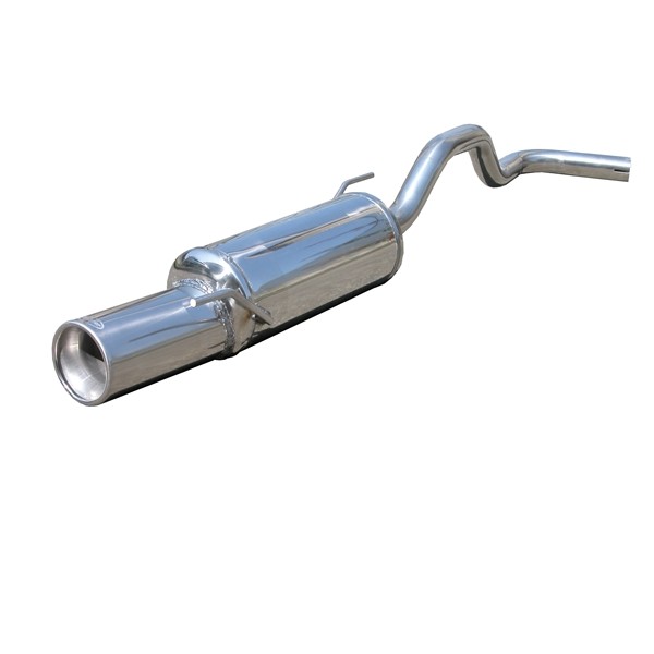 Inoxcar Stainless Rear Exhaust Volkswagen Polo 6N 1.4 8v/16v 1x102mm - IC-WPO03102 - WPO.03.102 - 3661768288375