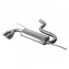 Inoxcar Stainless Rear Exhaust Volkswagen Scirocco 1.4 TSi After 2008 2x80mm X-Race
