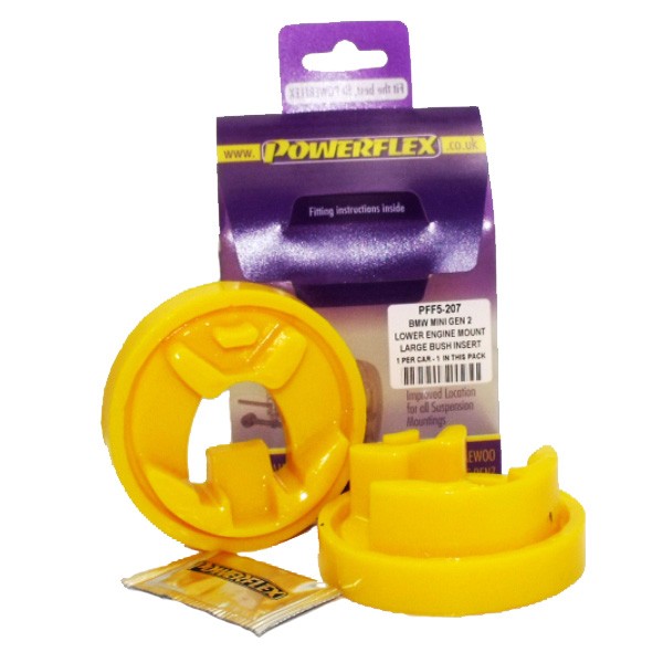 Silent Bloc Powerflex inferiore grande Motore Mini R55/R56/R57 (1 Pezzo) - PF-F5207 - PFF5-207 - 5055676512406