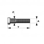 Bratex Ribbed Stud Ford 12x150mm length 57mm