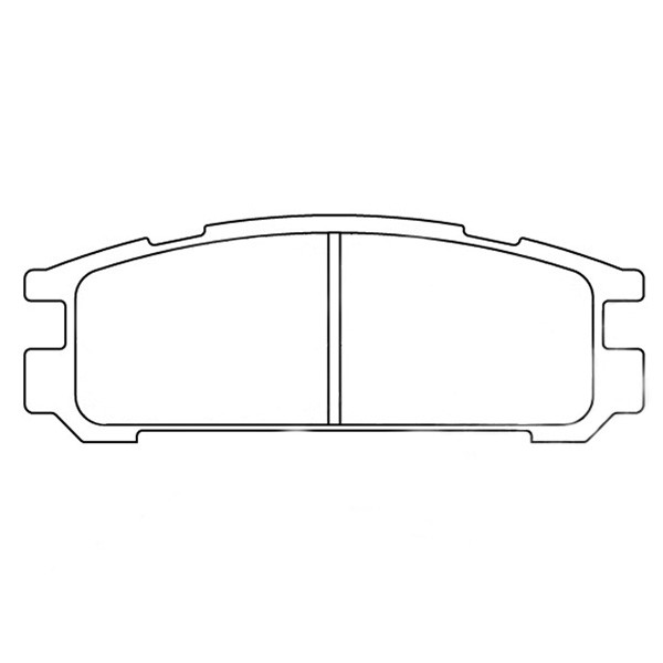 CL Brakes RC6 Rear Brake Pads Subaru Before 1999 - CL-4019-RC6 - 4019 RC6 - 3661768201886