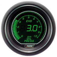 ManometroDigital Pro-Sport Pressione  Olio 52mm 0 a 7Bar Verde/Bianco