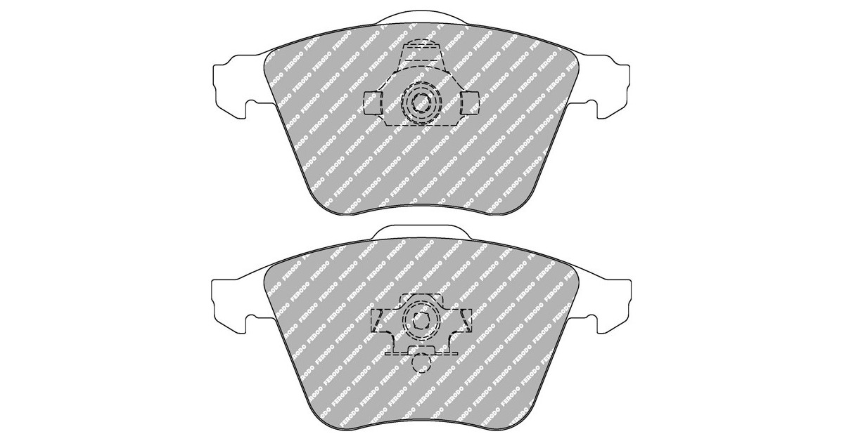 Ferodo DS 2500 brake pads front for AUDI A4 S4 quattro 09.97 - 09.01 caliper ATE