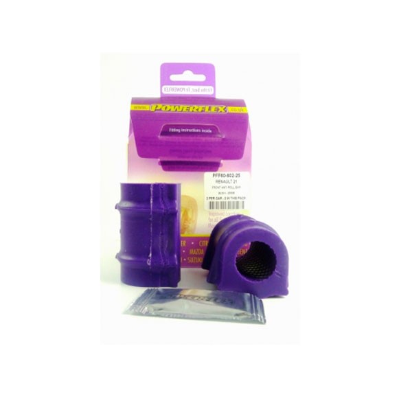 Powerflex Bushing Front Anti-Roll Bar Renault R21 and Turbo 25mm (2 Pieces) - PF-F6060225-2 - PFF60-602-25 - 5055676507068