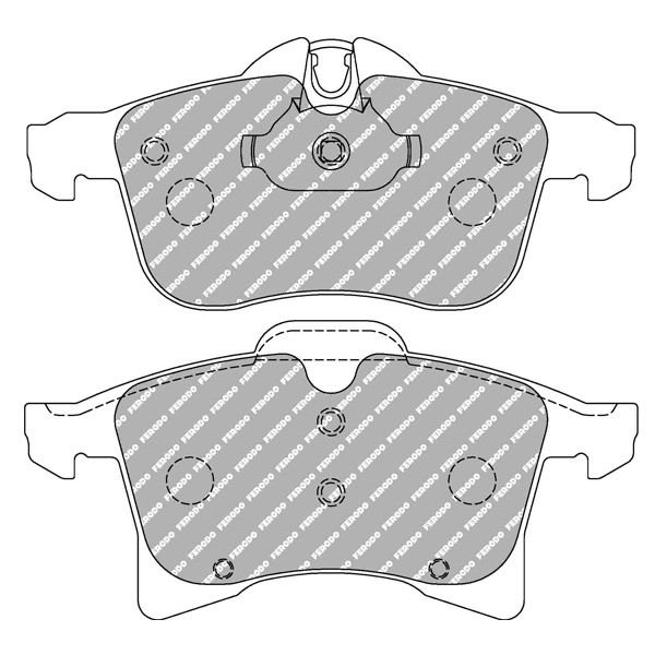 Plaquettes de Frein Ferodo DS25 Avant Opel Astra H - F-CP1640H - FCP1640H - 3661768499634