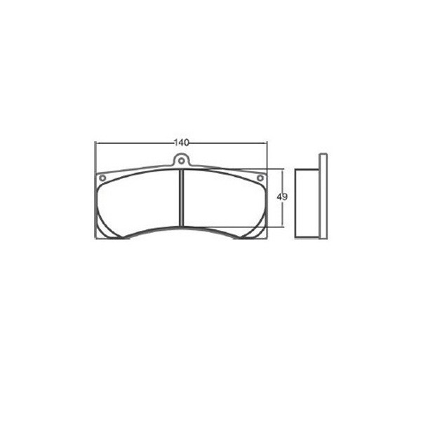 PFC 7700 Brake Pads 13 16mm Alcan / Wilwood / Outlaw - PFC-7700-13-1644 - 7700.13.16.44 - 3661768500552