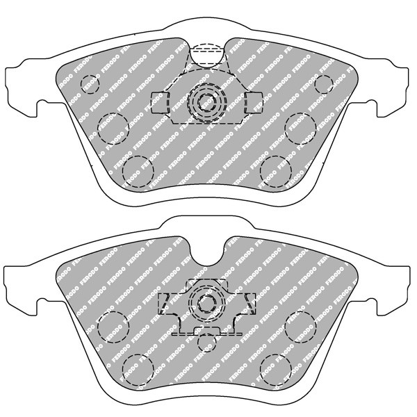 Plaquettes de Frein Ferodo DS2500 Volkswagen Golf 5 Gti / R32 - F-CP1765Z - FCP1765Z - 3661768514900