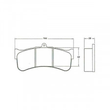 Pasti per freni PFC Brakes 7799.01 / 29 mm