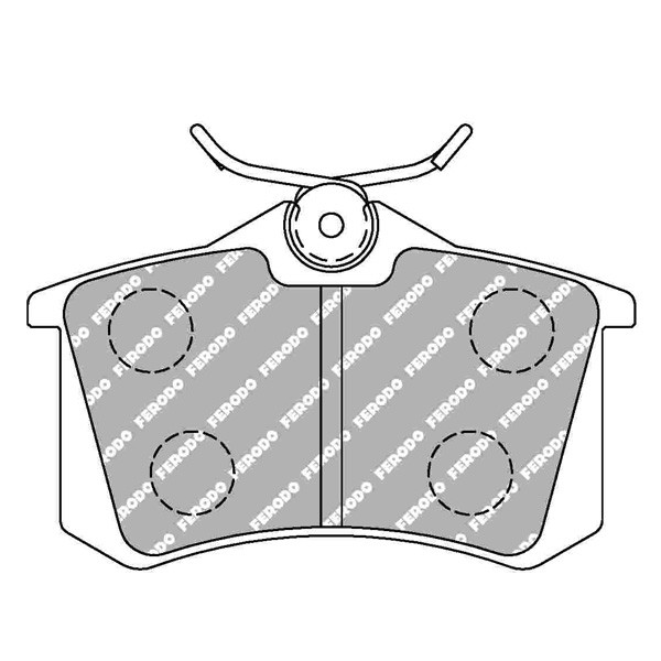 Ferodo DS2500 Front Brake Pads Porsche Carrera / Rear Volkswagen Golf 4 - F-CP541Z - FCP541Z - 3661768520093
