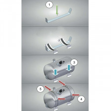 Stainless Steel Fire Extinguisher Bracket FIA 2016