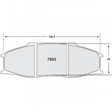 Pasticche del freno PFC 7953 11 30 mm