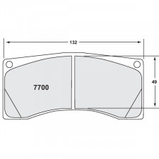 Plaquettes de Frein PFC 7700 11 25mm Arrière Ferrari 458