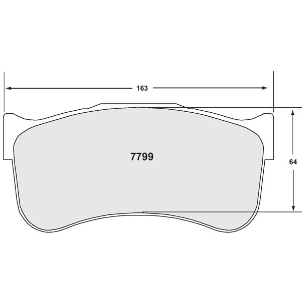 Plaquettes de Frein PFC Brakes 7799.12 / 29mm Ferrari 458 GT3 - PFC-7799-12-2944 - 7799.12.29.44 - 3661768519974