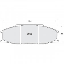 Pasticche del freno PFC 7953 08 - 30 mm