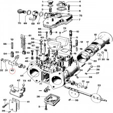 WEBER 40/45 DCOE Carburettor Male Connection Lever