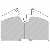 Bremsbeläge Ferodo DS2500 Hinten Porsche 944 / 968