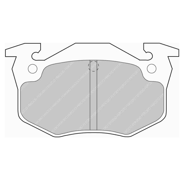 Ferodo DS Performance Rear Brake Pads Renault / Peugeot - F-DS558 - FDS558 - 3661768345320