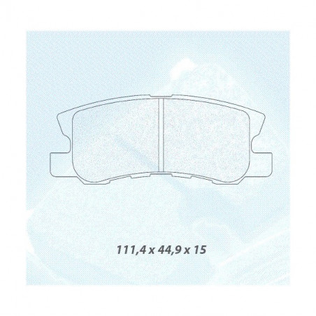 Plaquettes de Frein CL Brakes RC6 Arrière Mitsubishi Pajero 3