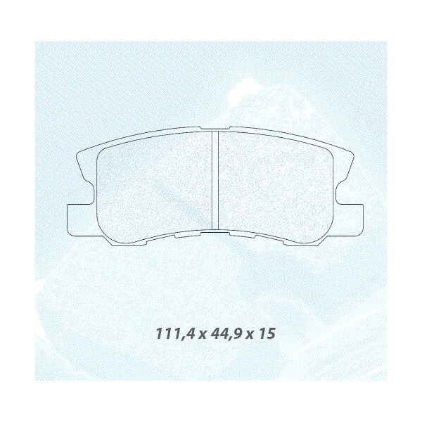 Brake pads CL Brakes RC6 rear Mitsubishi Pajero 3 - CL-4068-RC6 - 4068 RC6 - 3661768464052