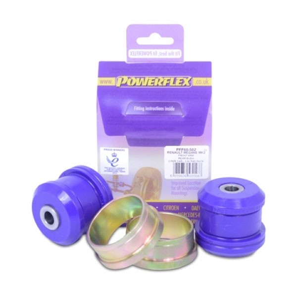 Silent Blocs POWERFLEX Arrière Triangle Avant Renault Megane 2 RS 225 R26 (2 Pièces) - PF-F60502-2 - PFF60-502 - 5055676531568