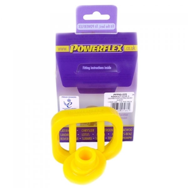 Silent Blocs POWERFLEX Insert Support Boîte de Vitesses Renault Megane 2 RS 225 R26 (1 Pièce) - PF-F60525 - PFF60-525 - 5055676531384